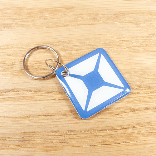 Square Epoxy Keyfob