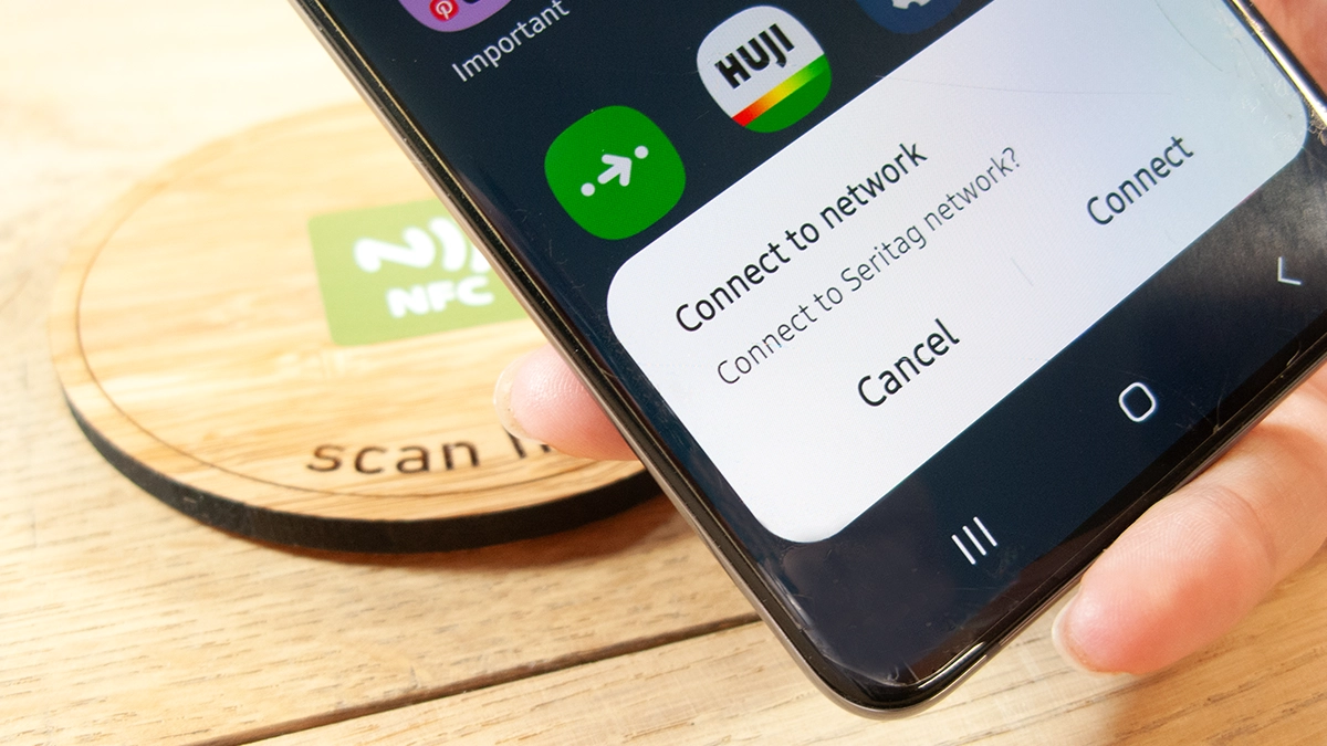 How to share Wi-Fi with an NFC tag - Seritag