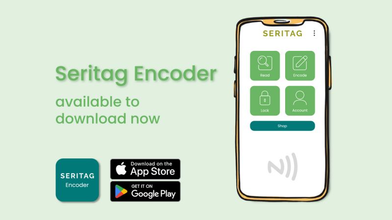 Phone with Seritag new NFC App