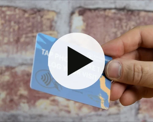 video of Custom Print Card Adhesive Tag