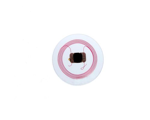 Image of 25mm Clear Disc NTAG424 NFC Tag