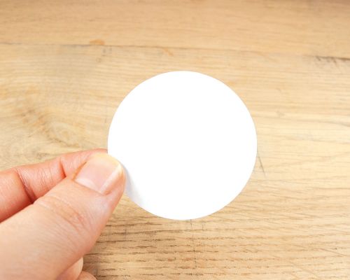 Image of 43mm White NTAG424 NFC tag
