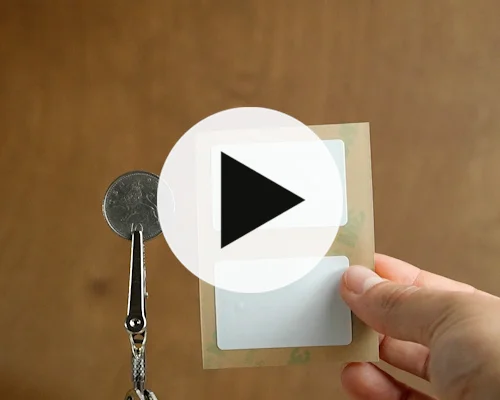 video of 45x30mm Tamper Tag NTAG424