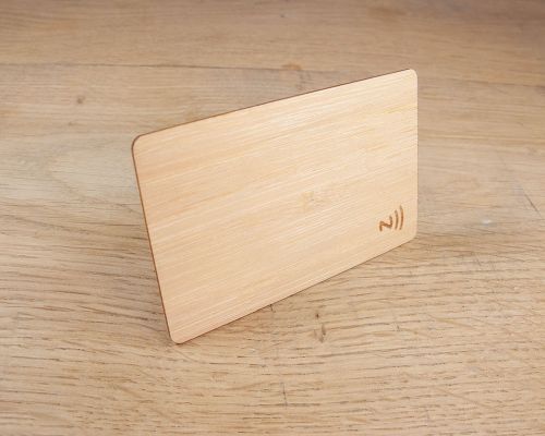 Image of Connect Card Bamboo NFC Tag