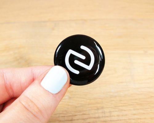 Image of Black Bubble Labels NFC tag