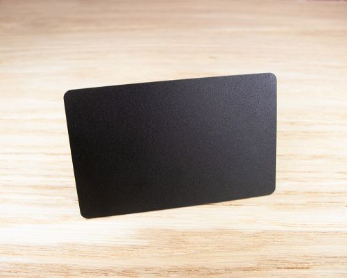 Image of Crystal Matt Black PVC Card NTAG424 NFC Tag