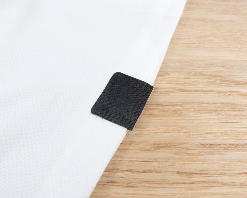 Detail of an NFC NFC Iron-On Fold Patch NTAG424