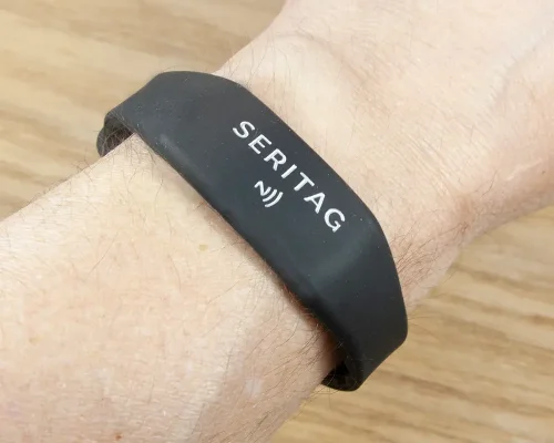 Image of Ridged Slim Popclip NFC Wristband NFC Tag