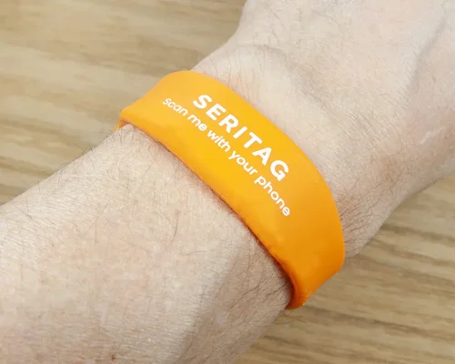 Image of Smooth Slim Popclip NFC Wristband NFC Tag