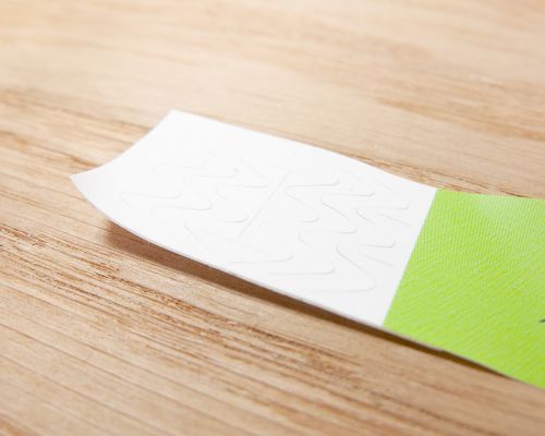 Detail of an NFC Paper NFC Wristband