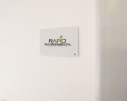 Detail of an NFC NFC Adhesive Card (On-Metal)