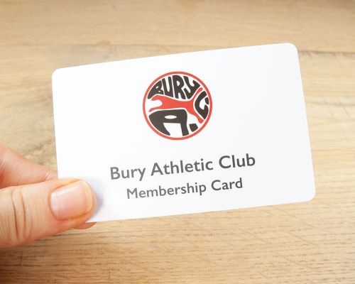 Side view of the NFC Custom PVC Card NTAG215