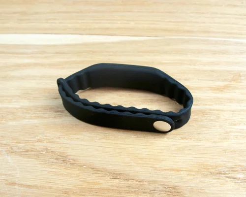 Side view of the NFC Google Review Wristband