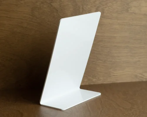 Close up image of an NFC Google Review Stand