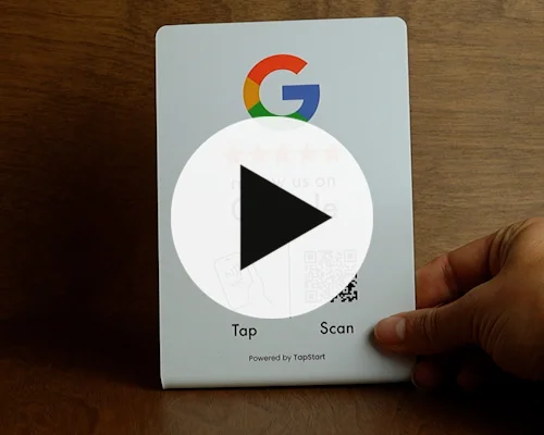 video of Google Review Stand