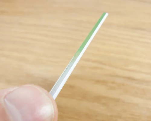 Side view of the NFC Custom Print Pro Review Plate