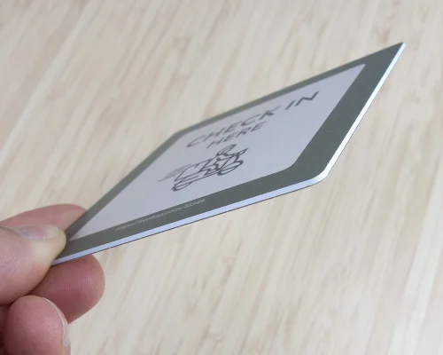 Close up image of an NFC Checkpoint NFC Tag