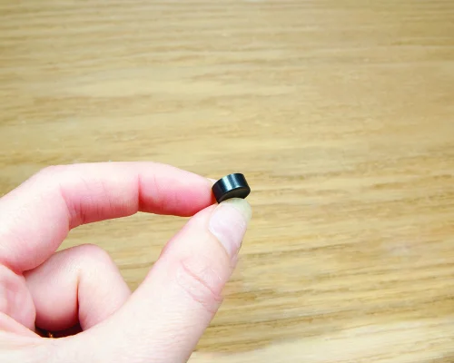 Close up image of an NFC 10mm PPS Disc Tag