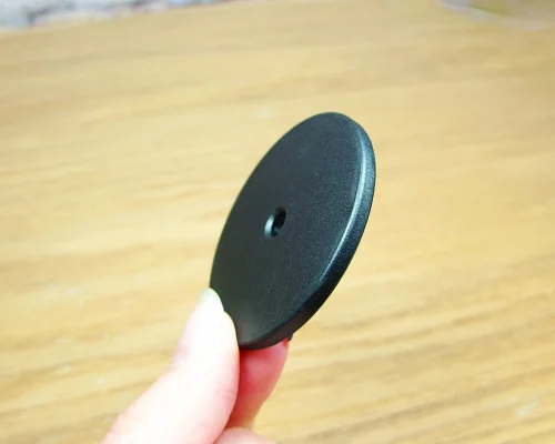 Close up image of an NFC 50mm PPS Disc Tag