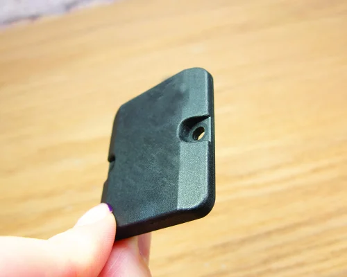 Detail of an NFC 37x42mm On-Metal PPS Disc Tag