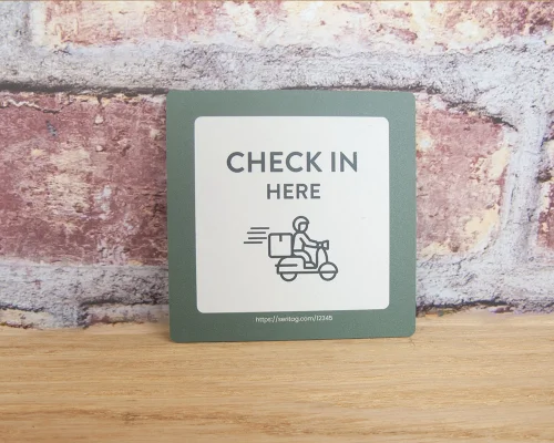 Close up image of an NFC Checkpoint Pro NFC Tag