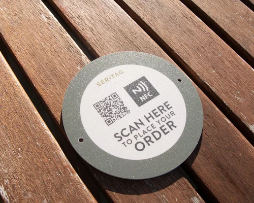 Image of Outdoor Table Ordering Tag NFC tag
