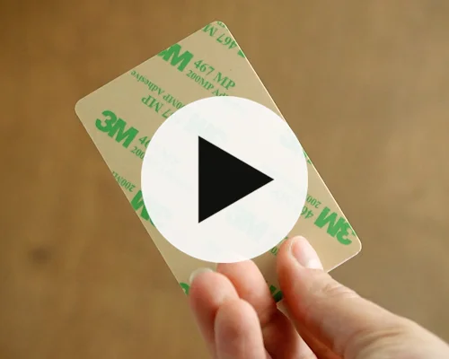 video of PVC Card Adhesive Tag NTAG213