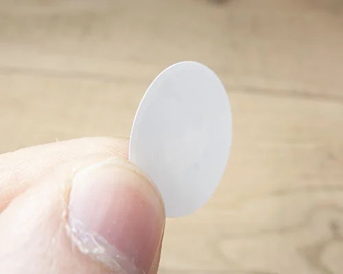 Detail of an NFC 25mm White NTAG213