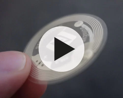 video of 38mm Clear NTAG213