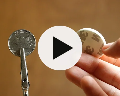 video of 30mm White ABS Disc