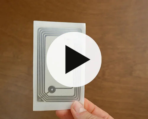 video of 48x78mm Wet Inlay NTAG213