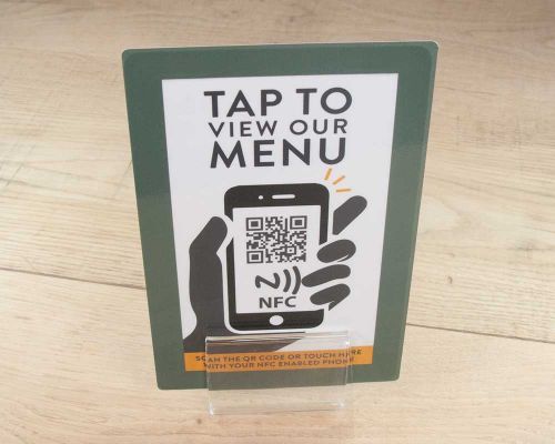 Image of Custom PVC Table Cards NFC Tag