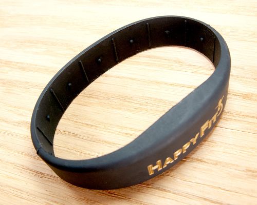 Close up image of an NFC Classic Silicone NFC Wristband