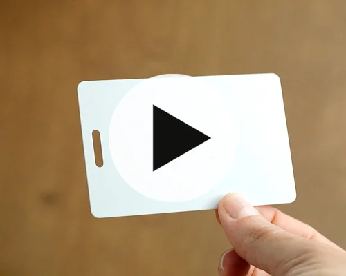 video of PVC Card Slotted Gloss NTAG213